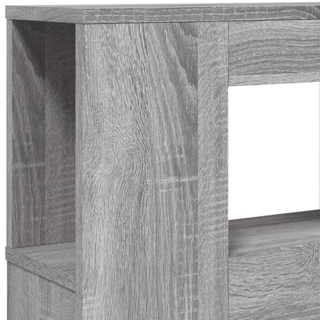 Hoofdeinde met LED 180x18,5x103,5 cm bewerkt hout grijs sonoma 9