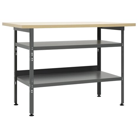 Werkbank 120x60x85 cm staal grijs 1