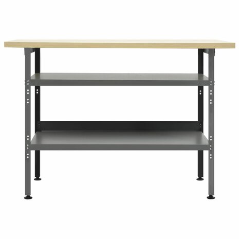 Werkbank 120x60x85 cm staal grijs 2