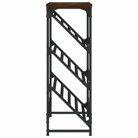 Schoenenrek 90x30x85 cm bewerkt hout bruin eikenkleur 5