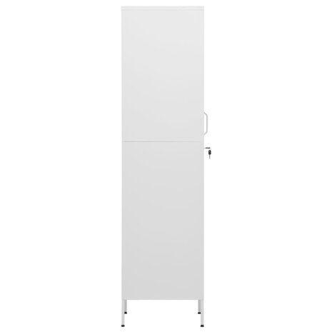 Lockerkast 35x46x180 cm staal wit 4