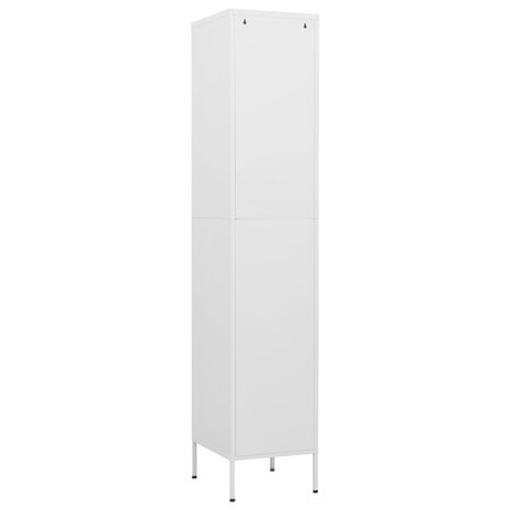 Lockerkast 35x46x180 cm staal wit 5