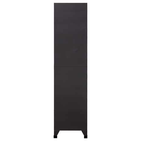 Lockerkast 90x45x180 cm staal antracietkleurig 4