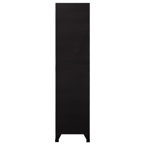 Lockerkast 90x40x180 cm staal zwart 4