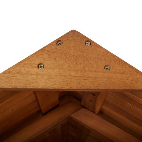 Bartafel met dak voor buiten 113x106x217 cm massief acaciahout 8