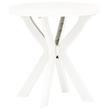 Bistrotafel Ø70 cm kunststof wit 1