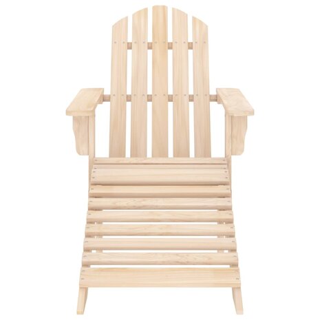 Tuinstoel Adirondack met voetenbank en tafel massief vurenhout 6
