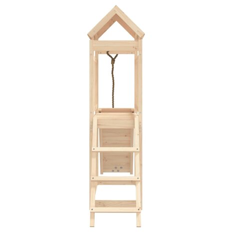 Speelhuis met klimwand massief grenenhout 7