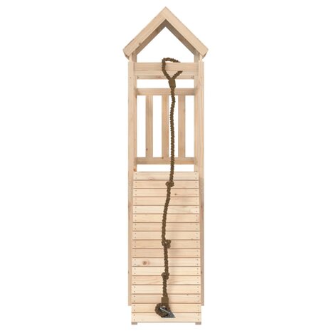 Speelhuis met klimwand massief grenenhout 4