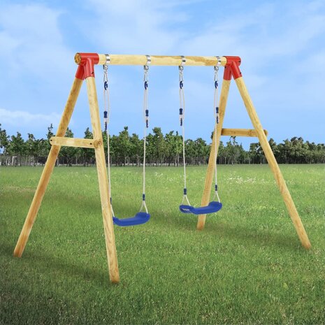Schommelset 230x130x166 cm grenenhout 1
