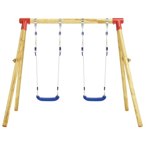 Schommelset 230x130x166 cm grenenhout 3