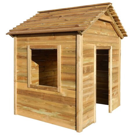Buitenspeelhuis 120x120x146 cm grenenhout 1
