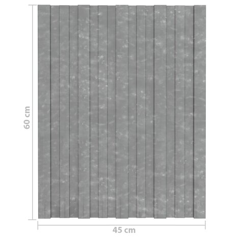 Dakpanelen 36 st 60x45 cm gegalvaniseerd staal zilverkleurig 7