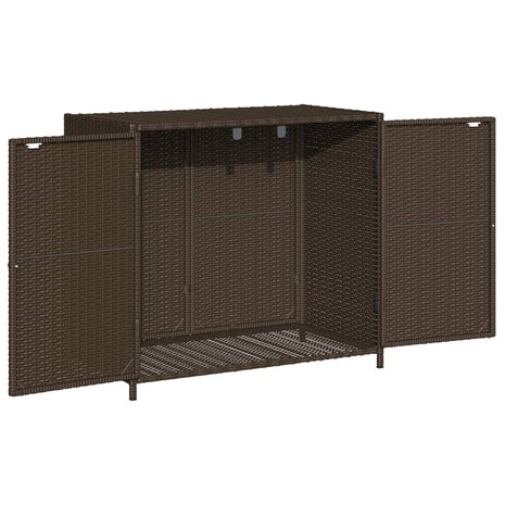 Tuinkast 83x45x76 cm poly rattan bruin 6