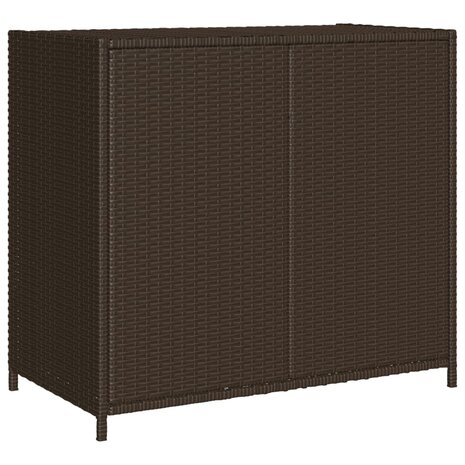 Tuinkast 83x45x76 cm poly rattan bruin 9