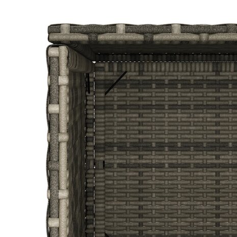 Tuinkast 50x55x115 cm poly rattan grijs 11