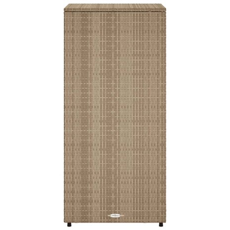 Tuinkast 50x55x115 cm poly rattan beige 8