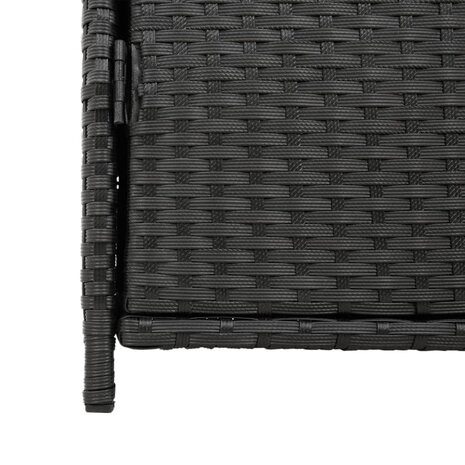 Tuinkast 55x59x80 cm poly rattan zwart 10