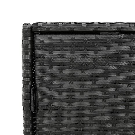 Tuinkast 55x59x80 cm poly rattan zwart 11