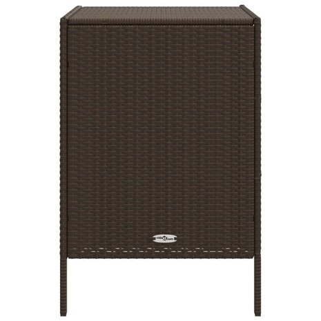 Tuinkast 55x59x80 cm poly rattan bruin 8