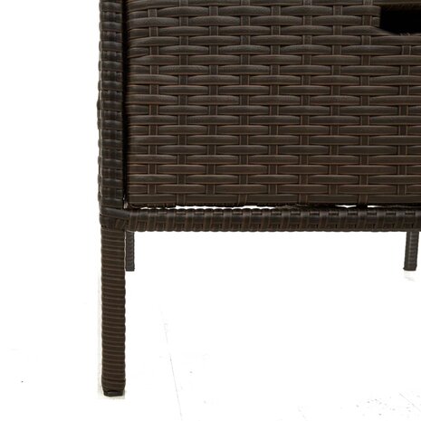 Tuinkast 55x59x80 cm poly rattan bruin 10