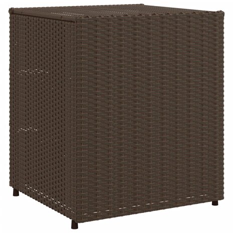 Tuinkast 55x59x69 cm poly rattan bruin 9