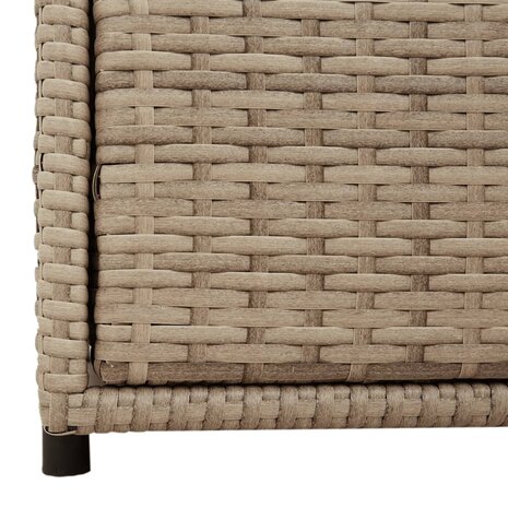Tuinkast 55x59x69 cm poly rattan beige 10