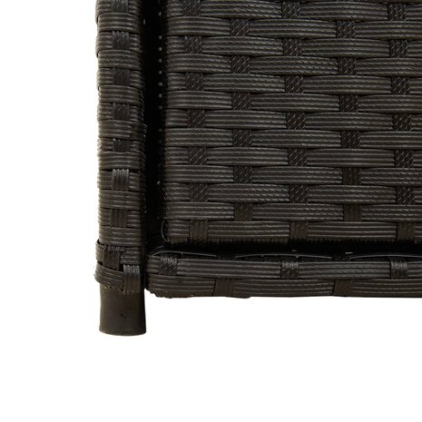 Tuinkast 55x55x111 cm poly rattan zwart 10
