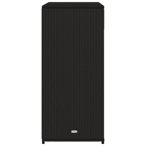 Tuinkast 105x55x113 cm poly rattan zwart 8