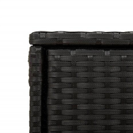 Tuinkast 105x55x113 cm poly rattan zwart 11