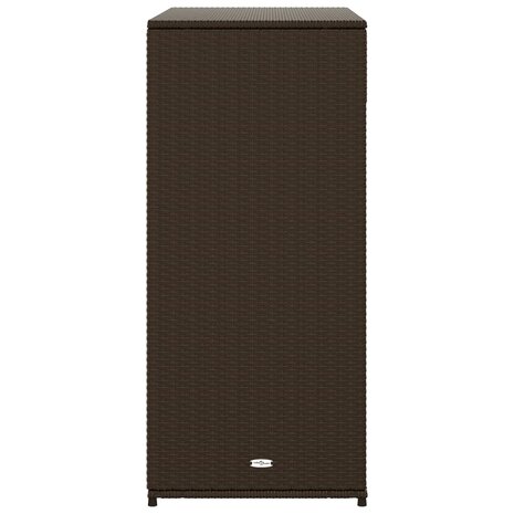 Tuinkast 105x55x113 cm poly rattan bruin 8