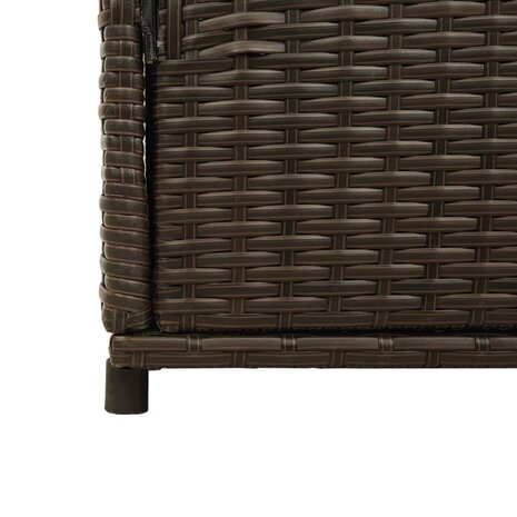 Tuinkast 105x55x113 cm poly rattan bruin 10