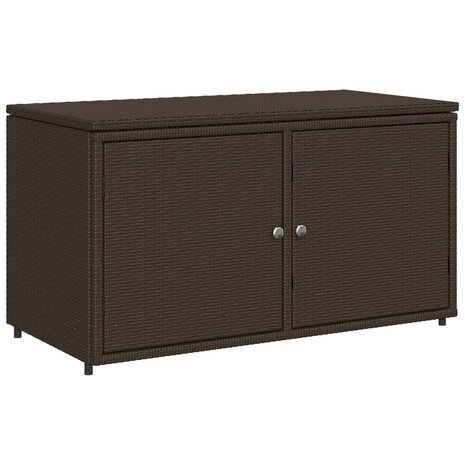 Tuinkast 110x55x60,5 cm poly rattan bruin 2
