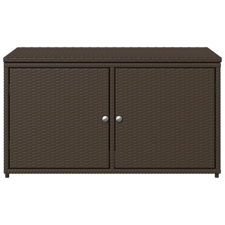 Tuinkast 110x55x60,5 cm poly rattan bruin 7