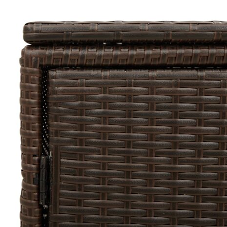 Tuinkast 110x55x60,5 cm poly rattan bruin 11