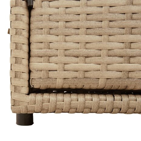 Tuinkast 110x55x60,5 cm poly rattan beige 10