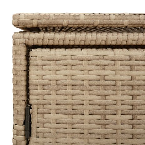 Tuinkast 110x55x60,5 cm poly rattan beige 11