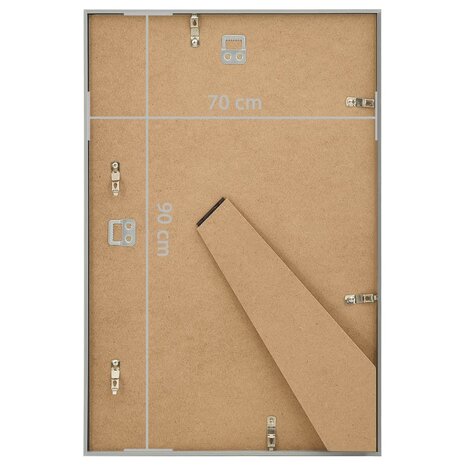 Fotolijsten 5 st voor wand of tafel 70x90 cm MDF zilverkleurig 8