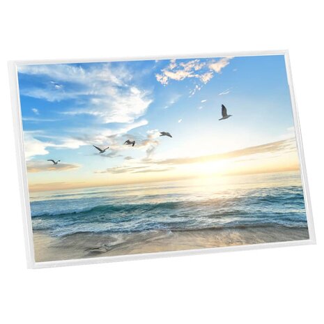 Fotolijsten 5 st voor tafel 21x29,7 cm MDF wit 4