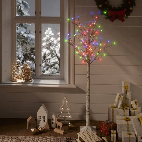 Kerstboom wilg 140 meerkleurige LED&apos;s binnen en buiten 1,5 m 1