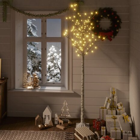 Kerstboom wilg met 180 warmwitte LED&apos;s binnen en buiten 1,8 m 1