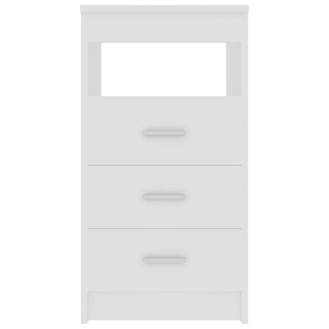 Ladekast 40x50x76 cm bewerkt hout wit 4