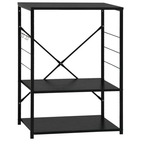 Magnetronkast 60x39,6x79,5 cm bewerkt hout zwart 2