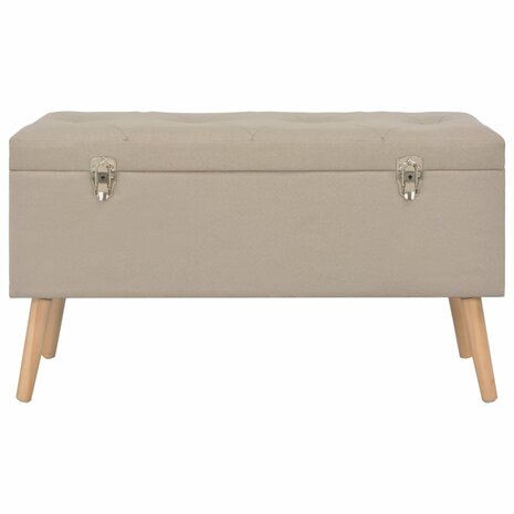 Opbergkrukken 3 st stof beige 11