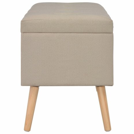 Opbergkrukken 3 st stof beige 12