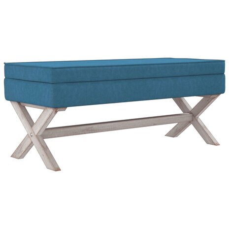Opbergkruk 110x45x49 cm fluweel blauw 2
