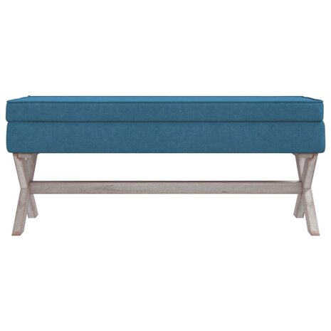 Opbergkruk 110x45x49 cm fluweel blauw 3