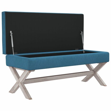 Opbergkruk 110x45x49 cm fluweel blauw 4