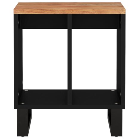 Bijzettafel 40x31x46 cm massief acaciahout en bewerkt hout 4