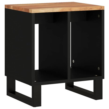 Bijzettafel 40x31x46 cm massief acaciahout en bewerkt hout 10